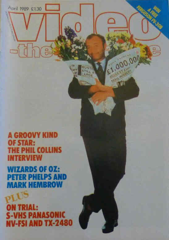 VIDEO-THE MAGAZINE magazine side cover  April 1989