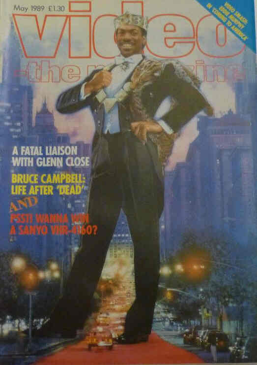 VIDEO-THE MAGAZINE magazine side cover  May 1989