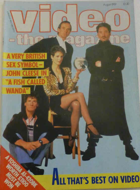 VIDEO-THE MAGAZINE magazine side cover  August 1989