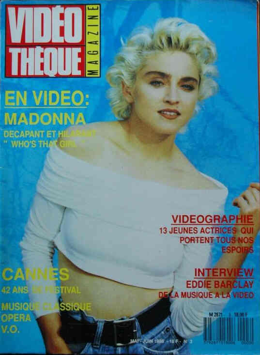 VIDEOTHEQUE magazine side cover Issue 3 May/June 1988