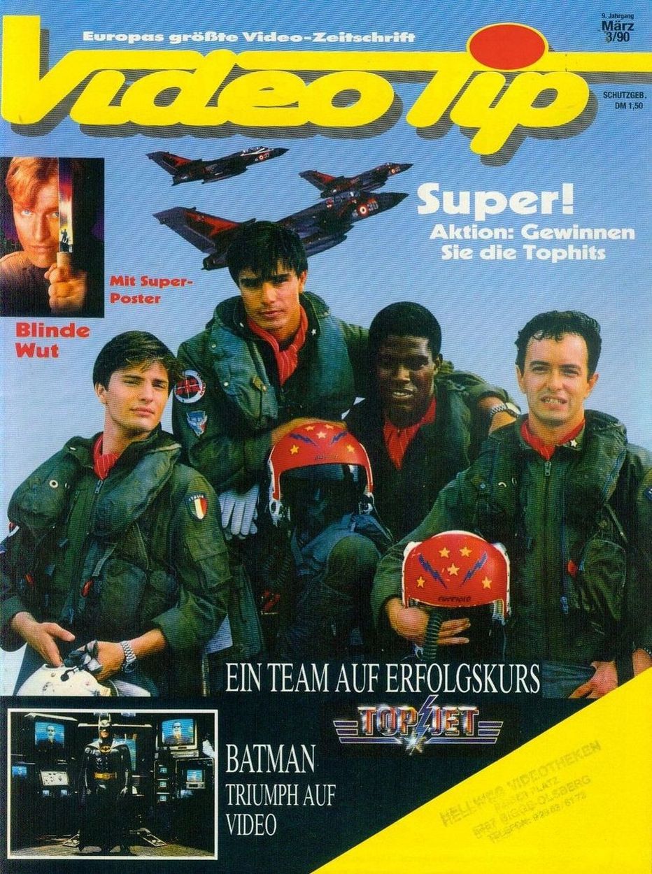VIDEO TIP magazine side cover March 1990