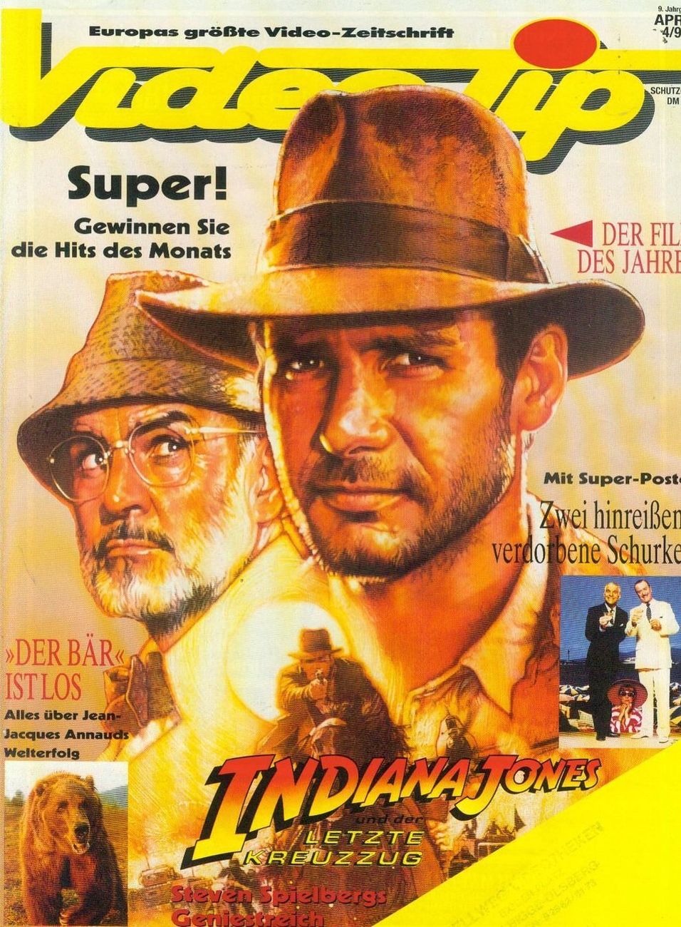 VIDEO TIP magazine side cover April 1990