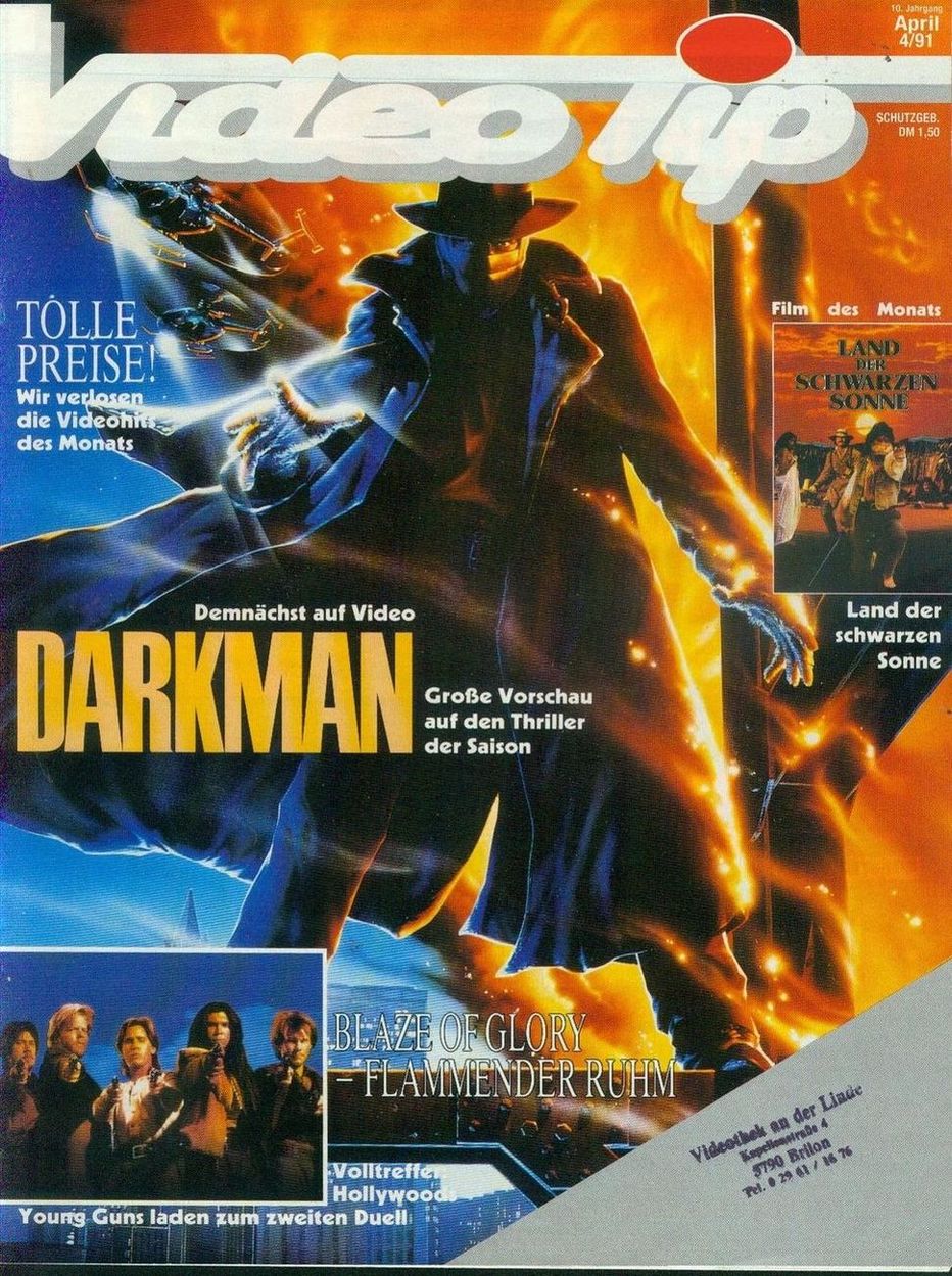 VIDEO TIP magazine side cover April 1991