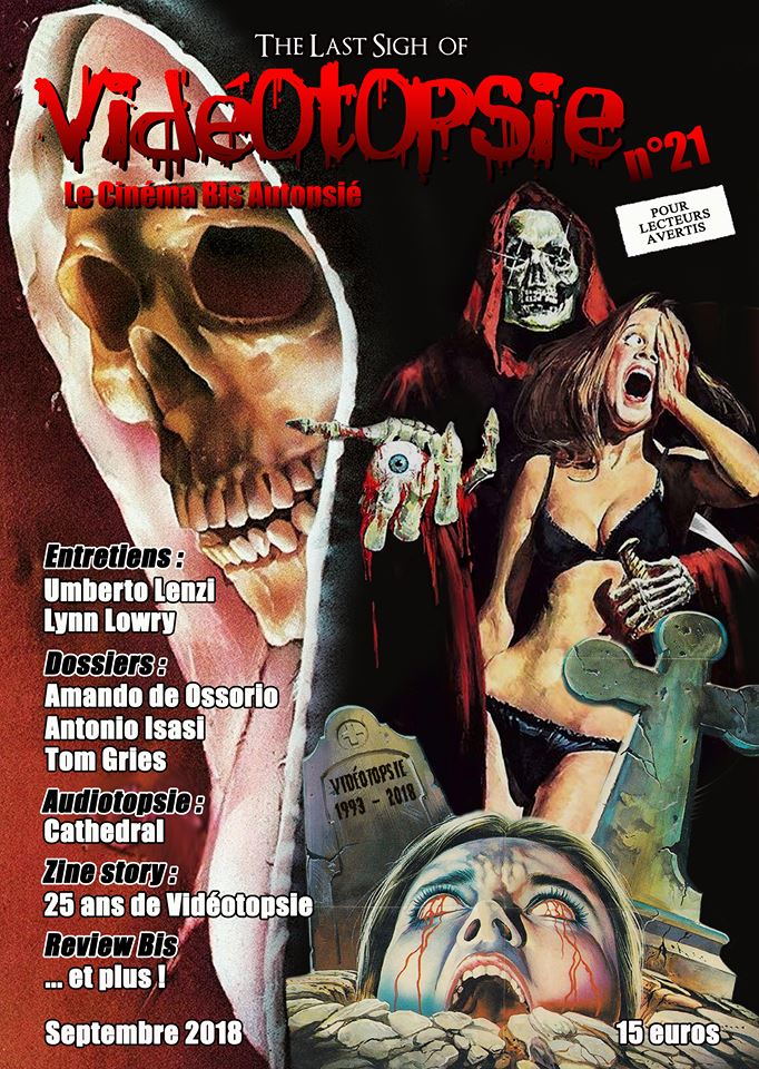 VIDEOTOPSIE magazine side cover Issue 21 September 2018