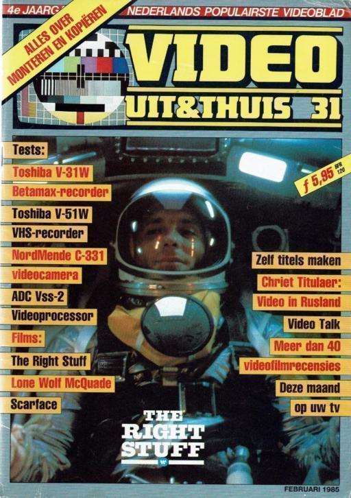 VIDEO UIT EN THUIS magazine side cover Issue 31  February 1985