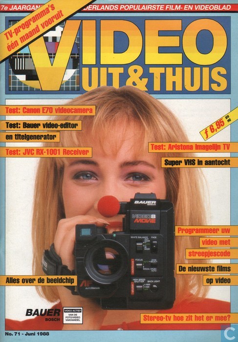 VIDEO UIT EN THUIS magazine side cover Issue 71  June 1988