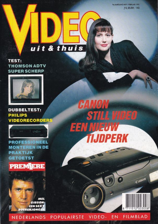 VIDEO UIT EN THUIS magazine side cover  February 1990