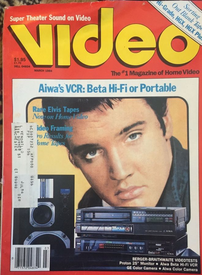 VIDEO (US) magazine side cover March 1984