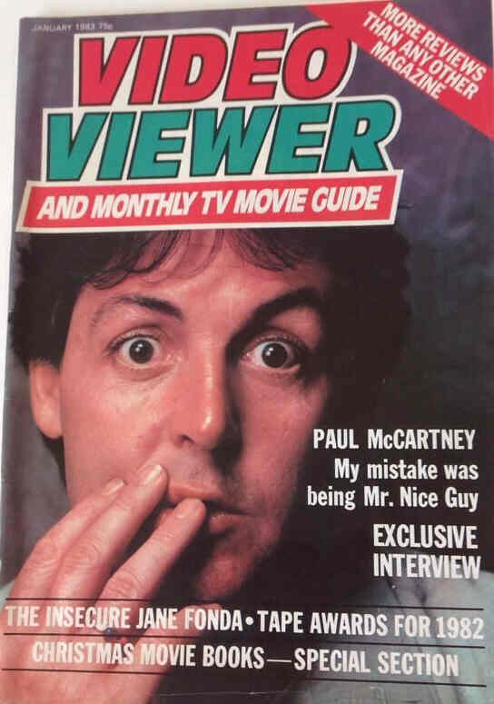 VIDEO VIEWER magazine side cover January 1983