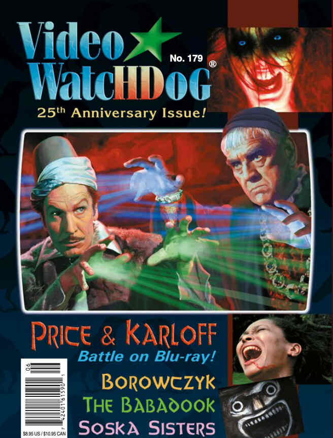 VIDEO WATCHDOG magazine side cover Issue 179 May/June 2015