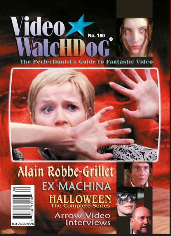 VIDEO WATCHDOG magazine side cover Issue 180 November/December 2015