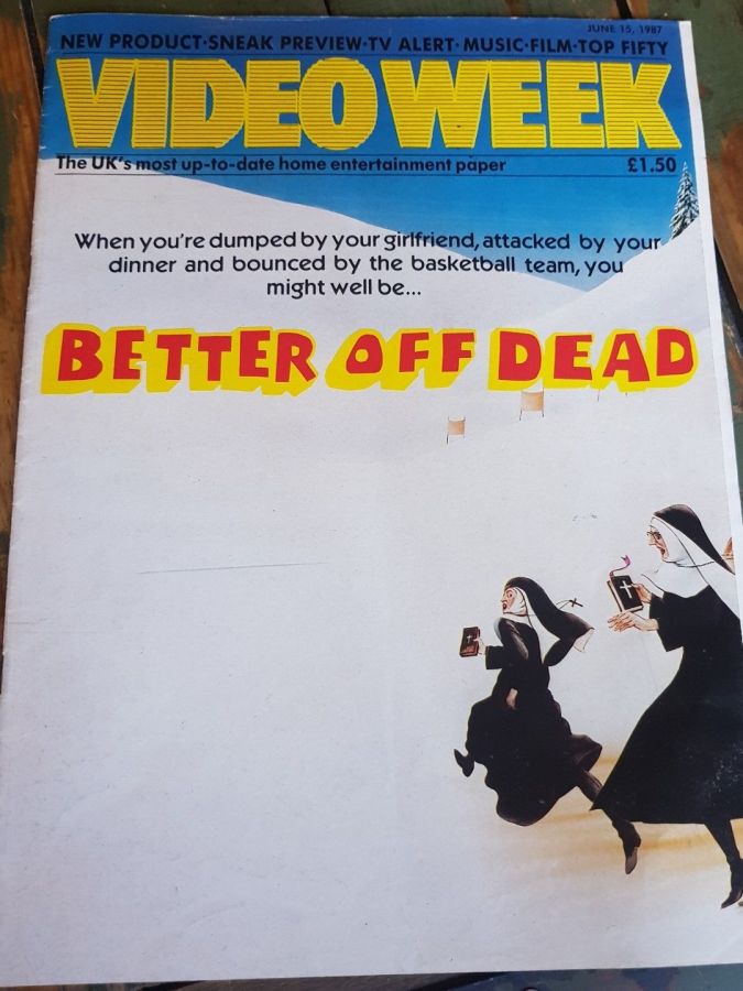 VIDEO WEEK magazine side cover 15 June 1987