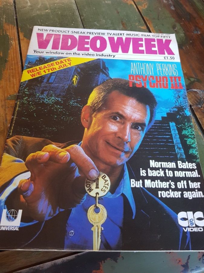 VIDEO WEEK magazine side cover 29 June 1987