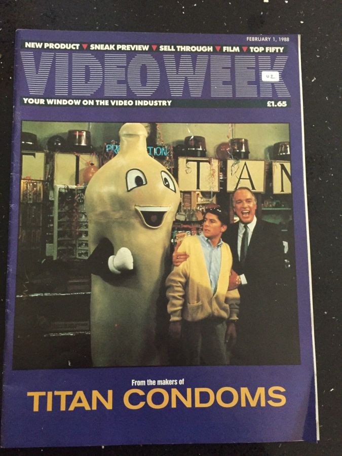 VIDEO WEEK magazine side cover 1 February 1988