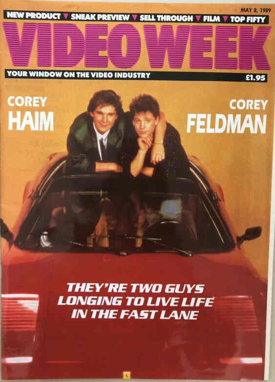 VIDEO WEEK magazine side cover 8 May 1989