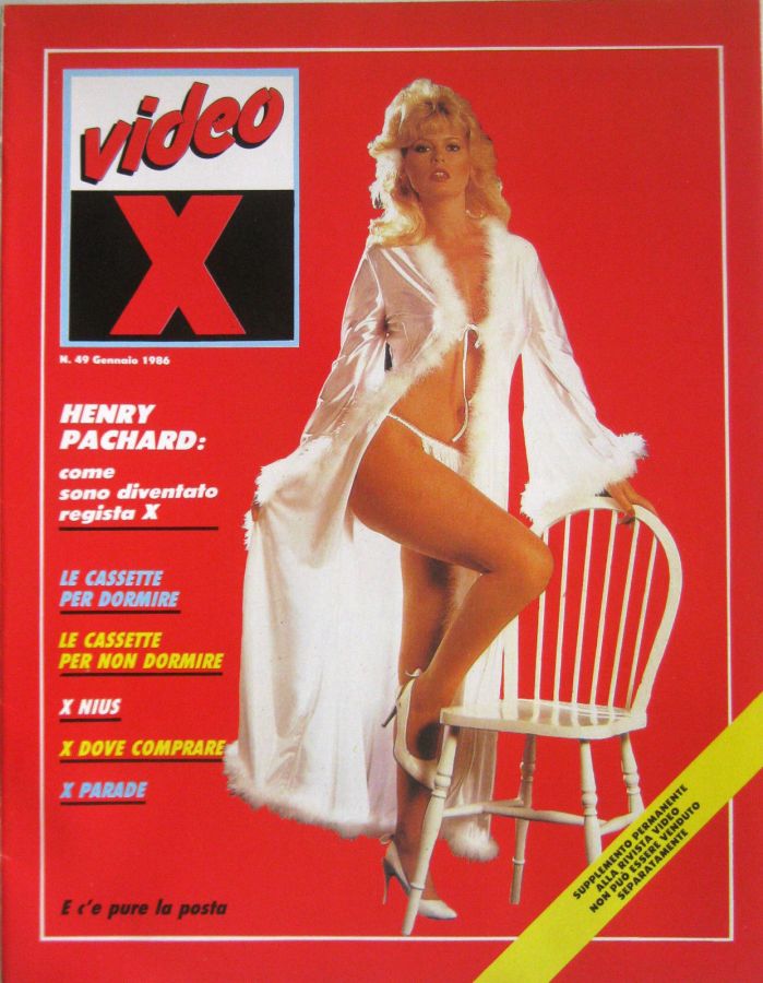 VIDEO X (ITALY) magazine side cover Issue 49  January 1986