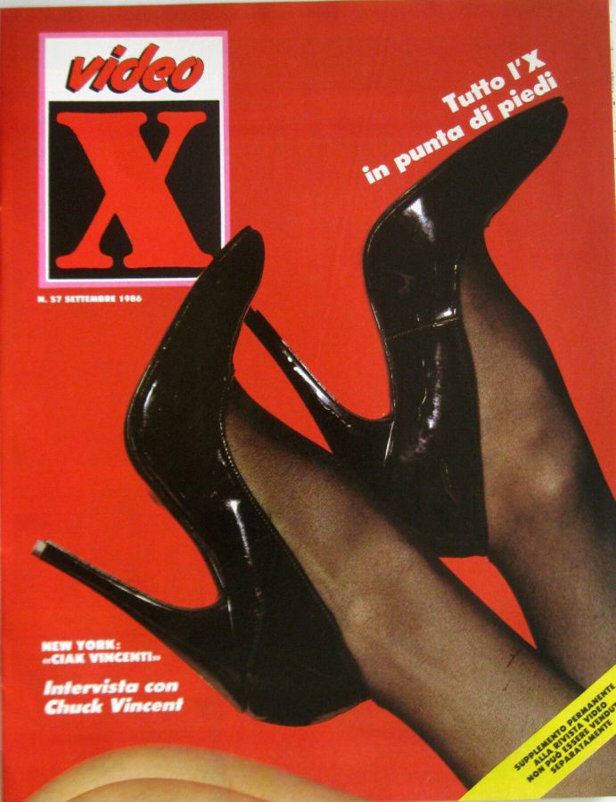 VIDEO X (ITALY) magazine side cover Issue 57  September 1986