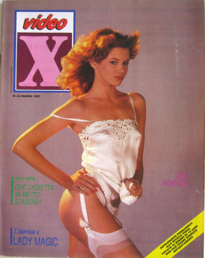 VIDEO X (ITALY) magazine side cover Issue 63  March 1987