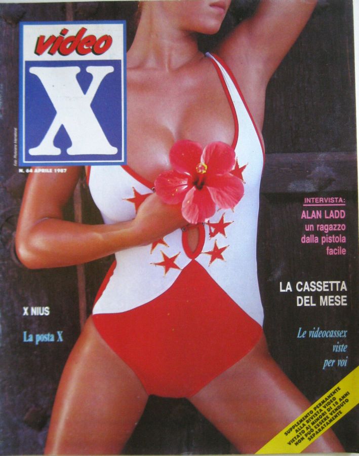 VIDEO X (ITALY) magazine side cover Issue 64  April 1987