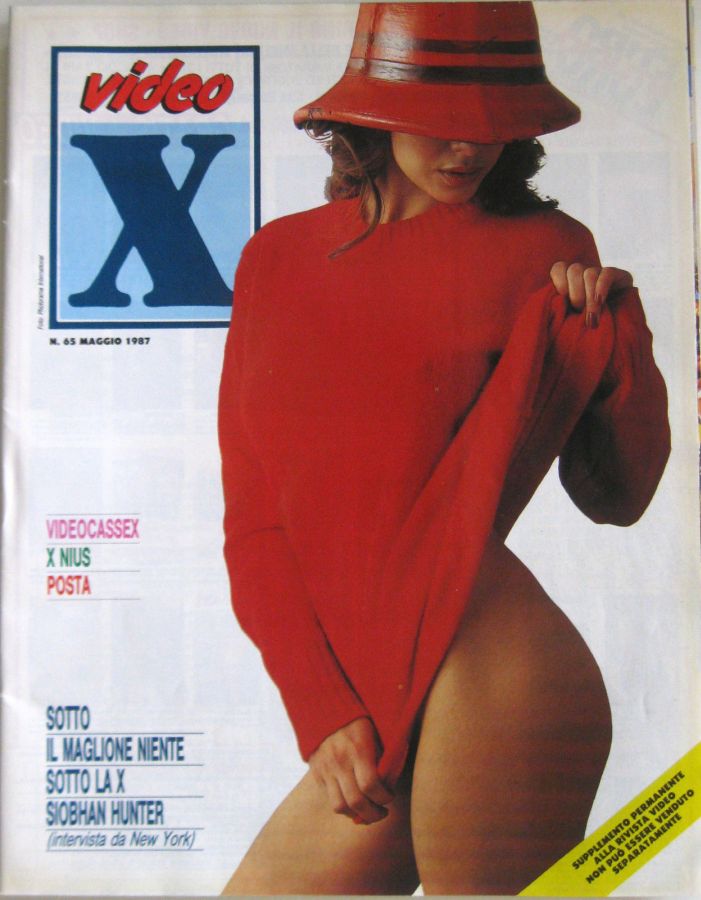 VIDEO X (ITALY) magazine side cover Issue 65  May 1987