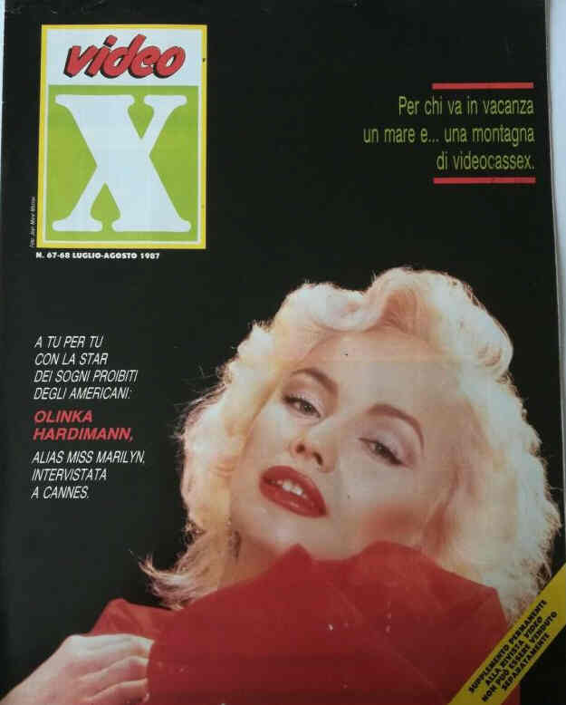 VIDEO X (ITALY) magazine side cover Issue 67-8  July/August 1987