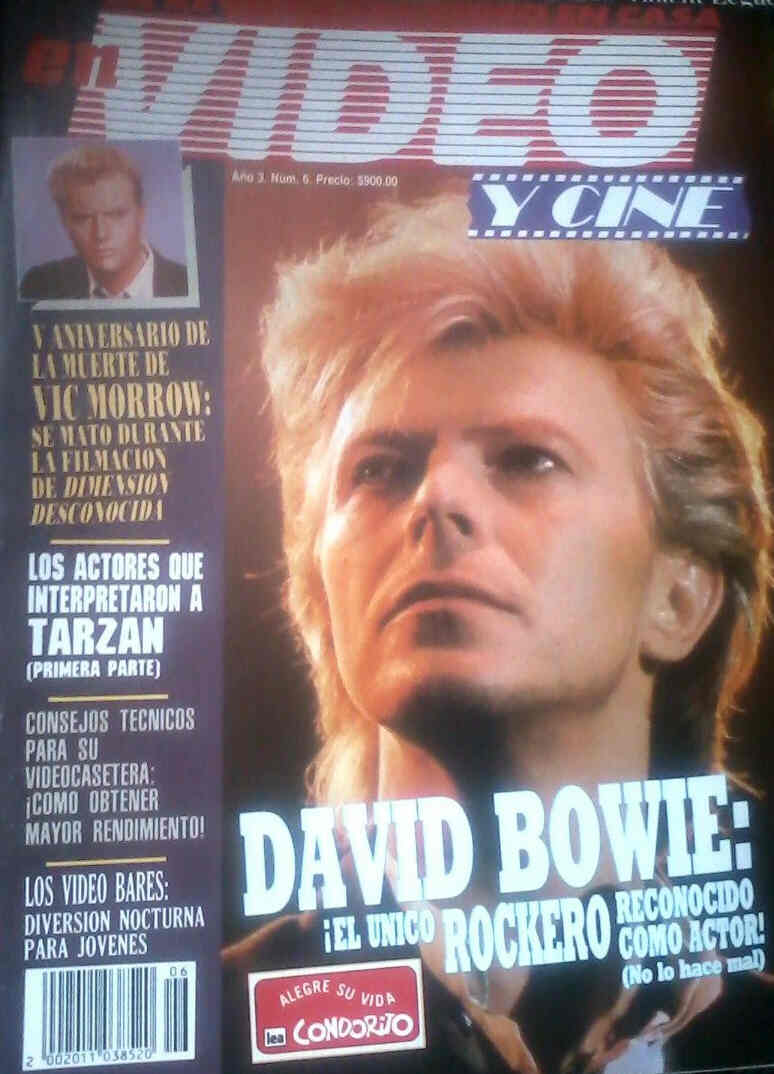 VIDEO Y CINE magazine side cover June 1987