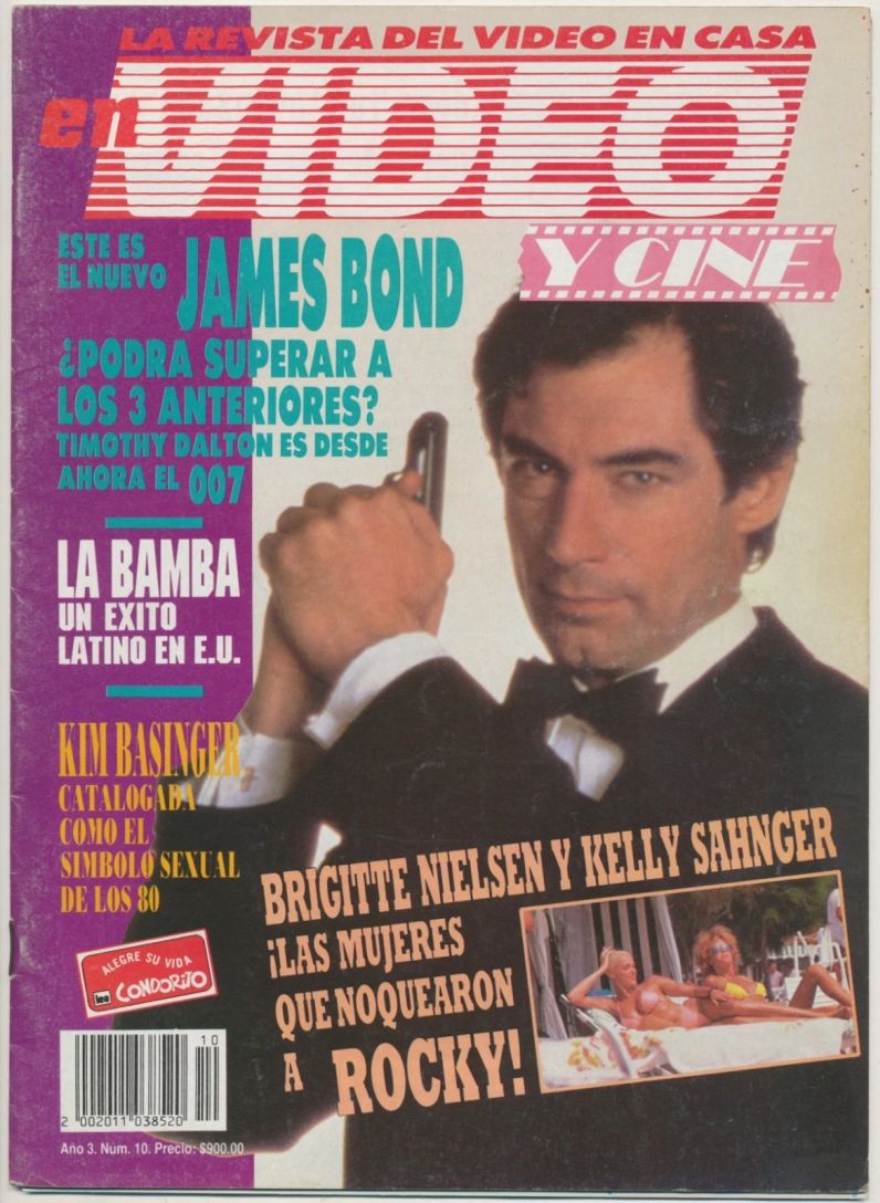 VIDEO Y CINE magazine side cover  October 1987