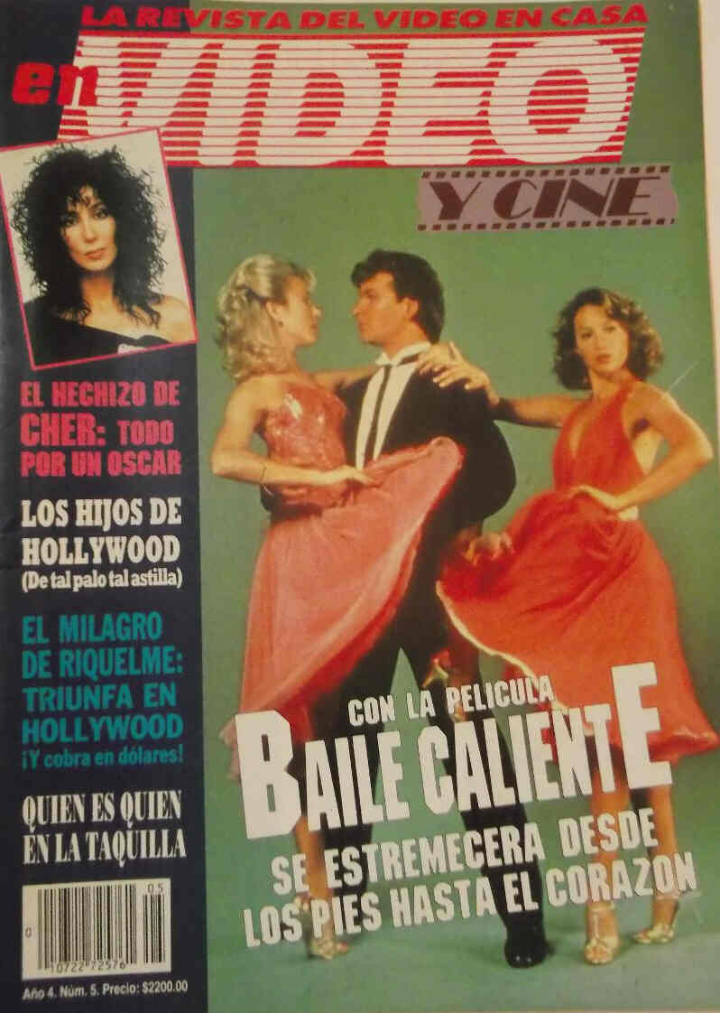 VIDEO Y CINE magazine side cover  Vol 4 # 5 May 1988
