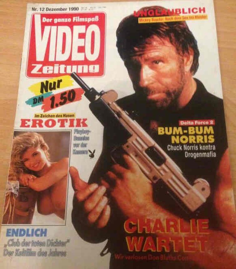 VIDEO ZEITUNG magazine side cover  December 1990