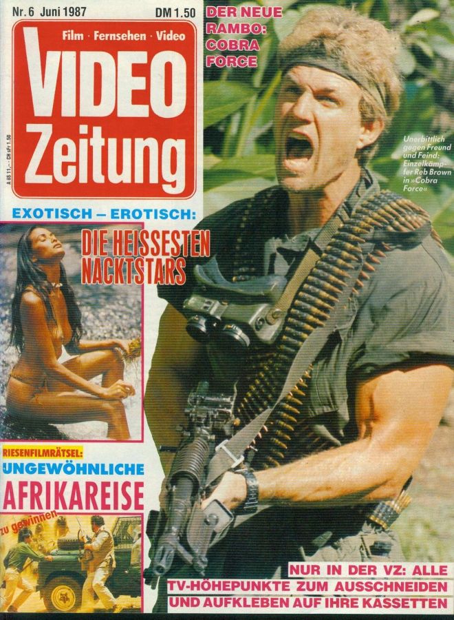 VIDEO ZEITUNG magazine side cover June 1987