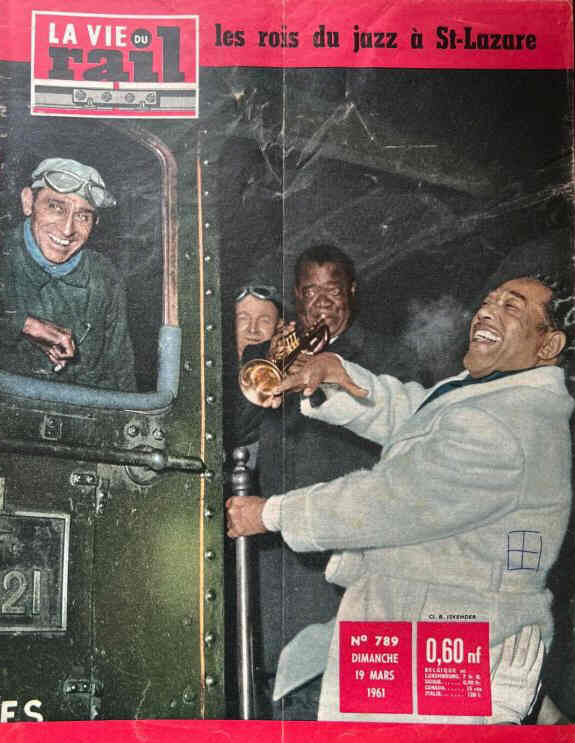 LA VIE DU RAIL magazine side cover Issue 789 19 March 1961