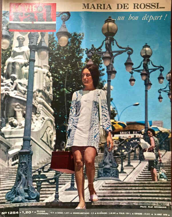 LA VIE DU RAIL magazine side cover Issue 1254 9 August 1970