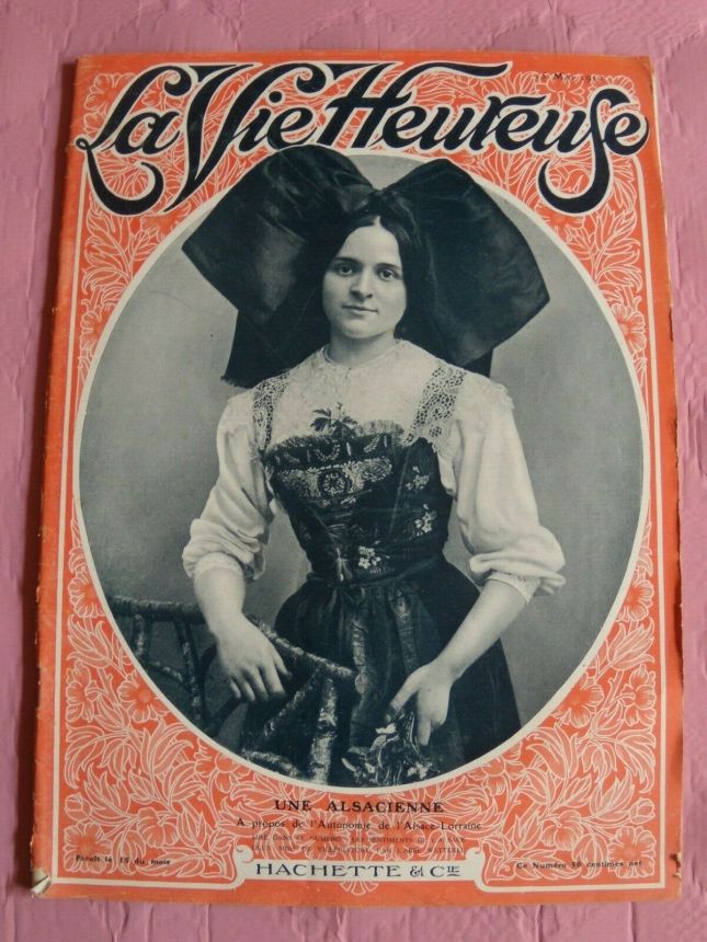 LA VIE HEUREUSE magazine side cover 15 May 1910
