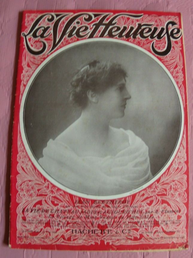 LA VIE HEUREUSE magazine side cover 15 September 1911