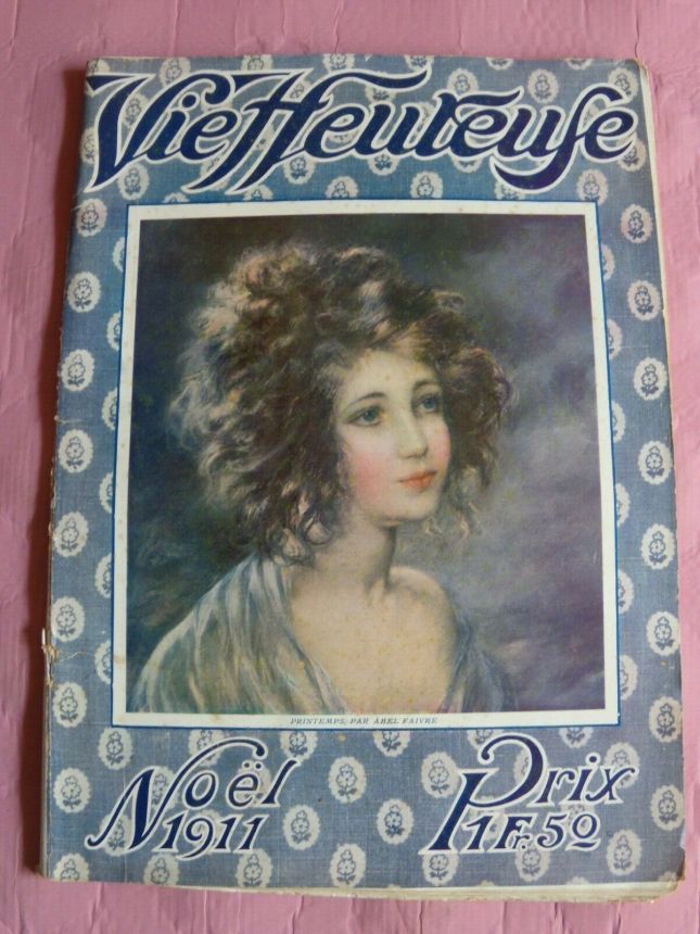 LA VIE HEUREUSE magazine side cover  December 1911