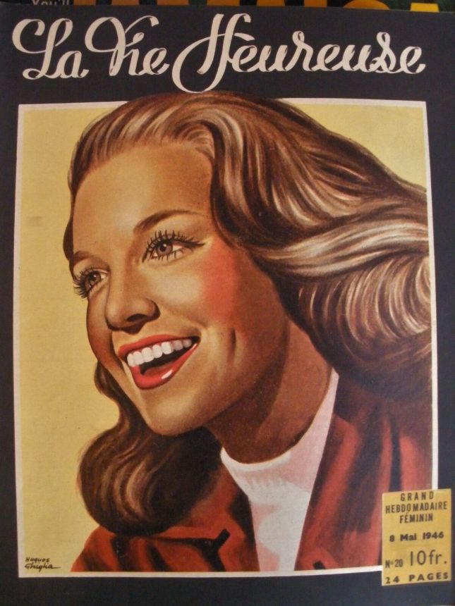 LA VIE HEUREUSE magazine side cover Issue 20 8 May 1946