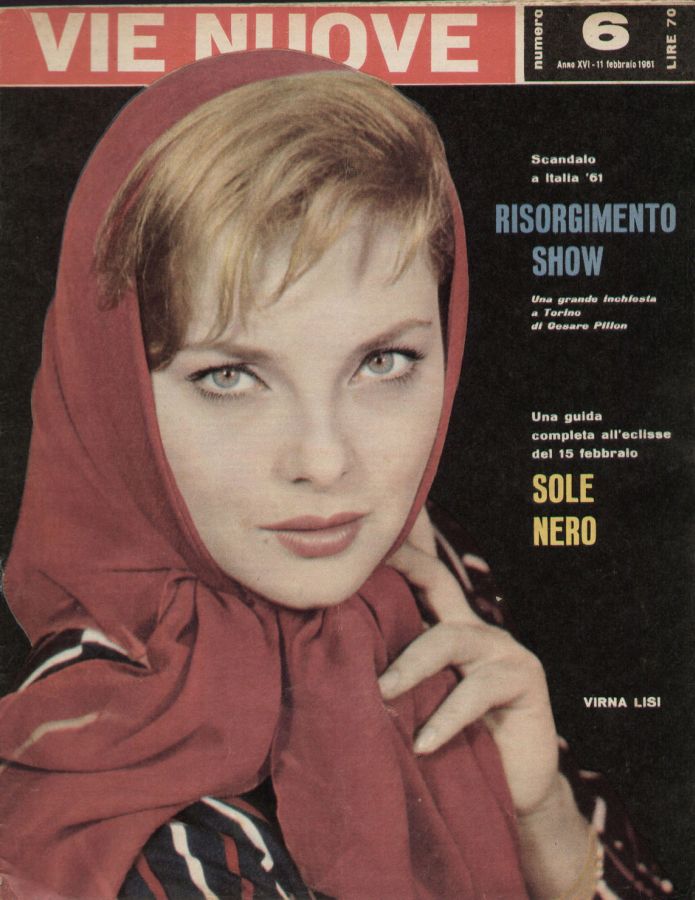 VIE NUOVE magazine side cover Issue 6 11 February 1961