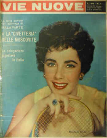 VIE NUOVE magazine side cover Issue 1 5 January 1957