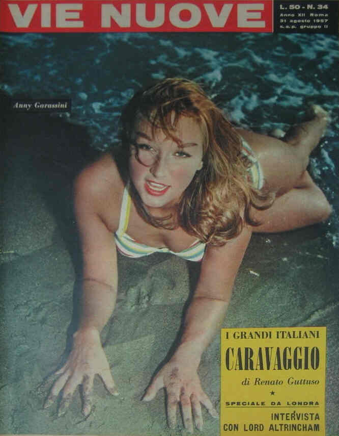 VIE NUOVE magazine side cover Issue 34 31 August 1957