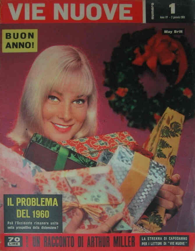 VIE NUOVE magazine side cover Issue 1 2 January 1960