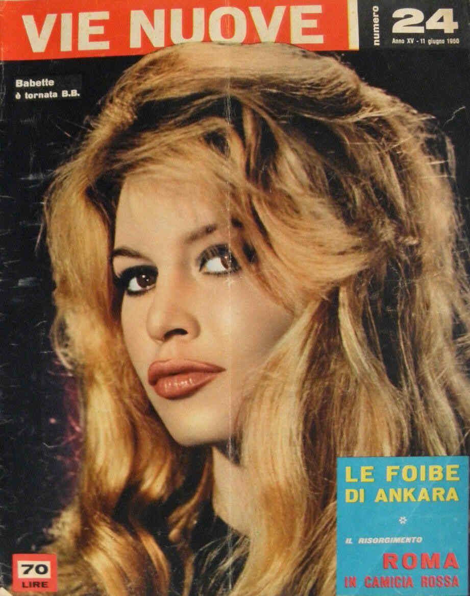 VIE NUOVE magazine side cover Issue 24 11 June 1960