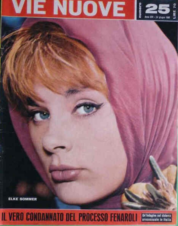 VIE NUOVE magazine side cover Issue 25 24 June 1961