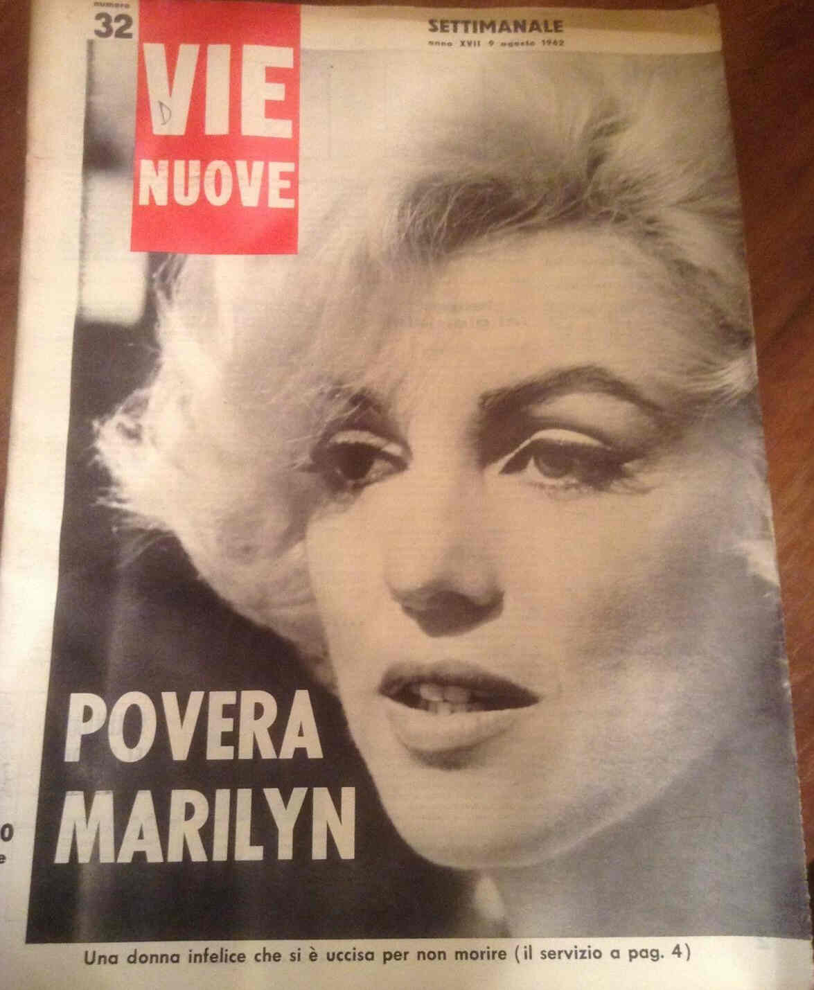 VIE NUOVE magazine side cover Issue 32 9 August 1962