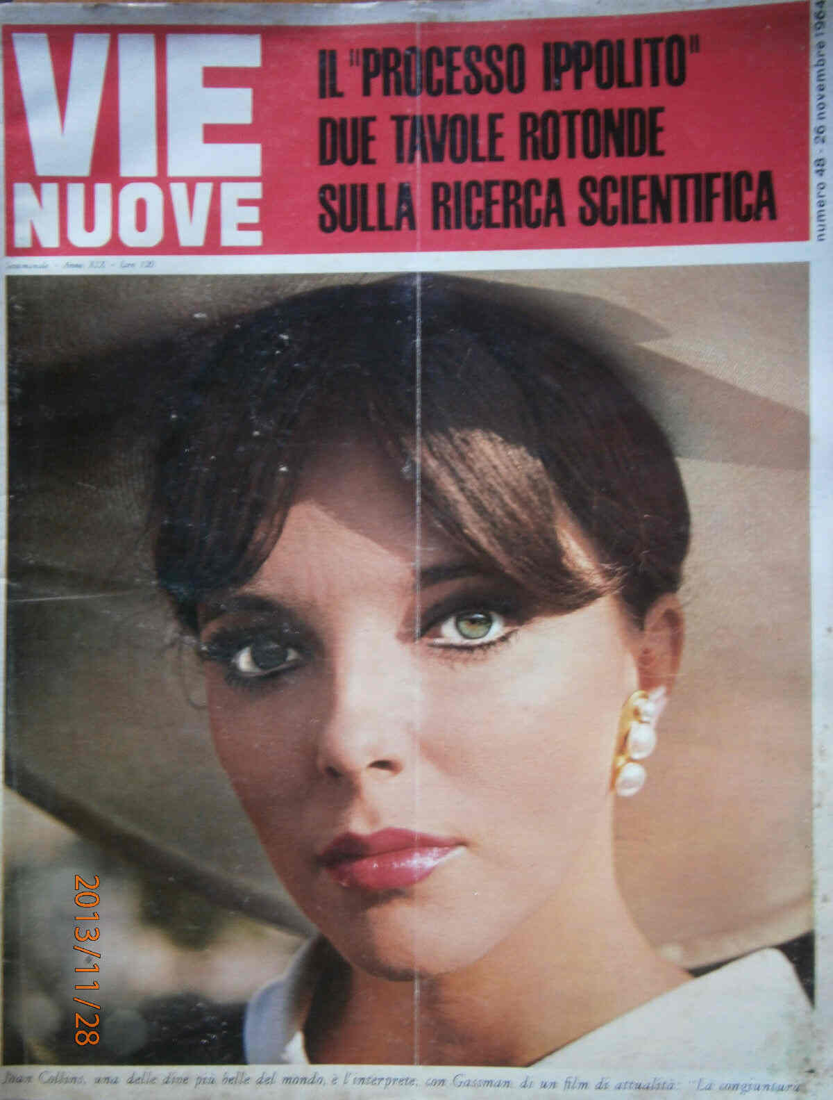 VIE NUOVE magazine side cover Issue 48 26 November 1964