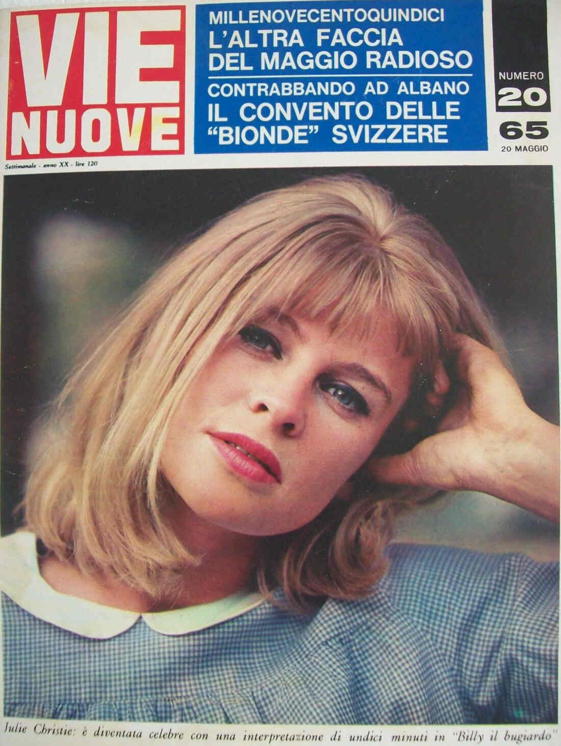 VIE NUOVE magazine side cover Issue 20 20 May 1965