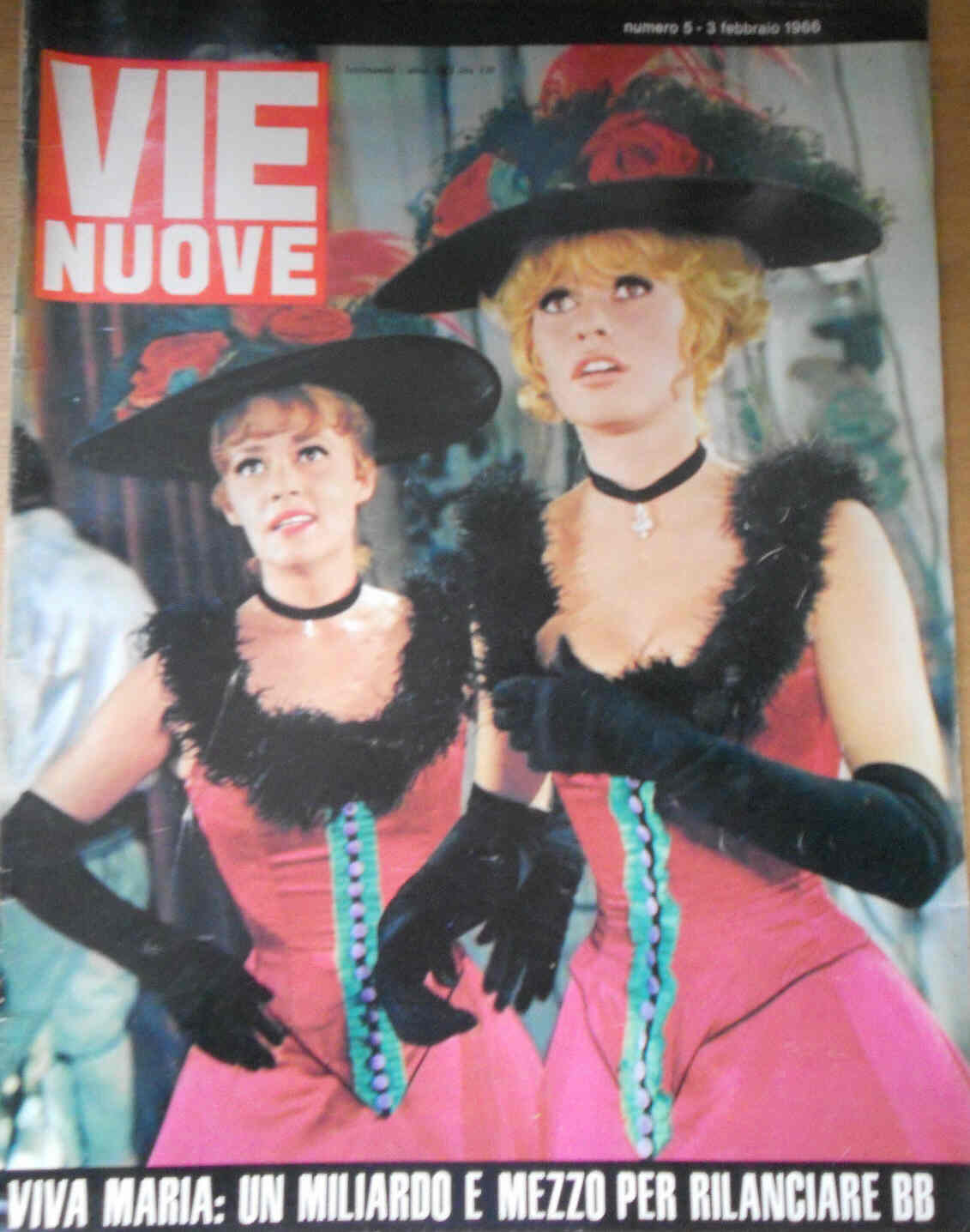 VIE NUOVE magazine side cover Issue 5 3 February 1966