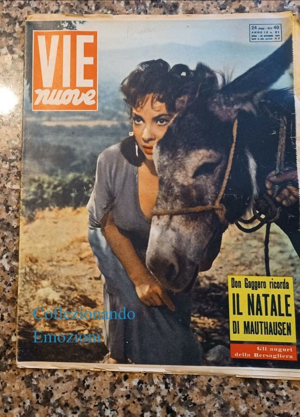 VIE NUOVE magazine side cover Issue 51  December 1954