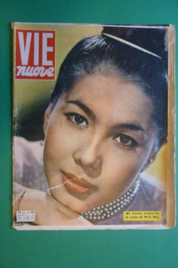 VIE NUOVE magazine side cover Issue 15 10 April 1955