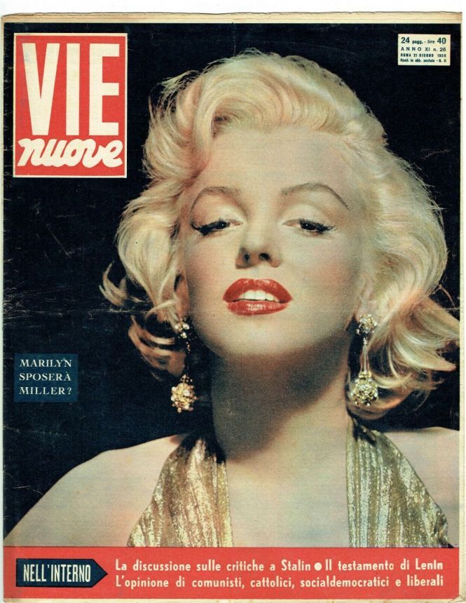 VIE NUOVE magazine side cover Issue 26 21 June 1956