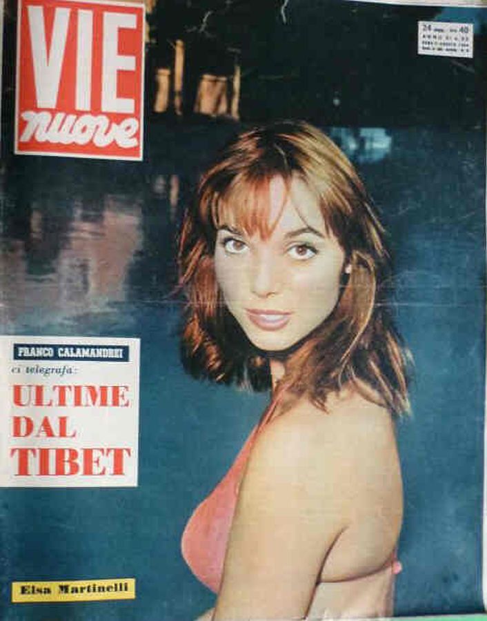 VIE NUOVE magazine side cover Issue 33 11 August 1956
